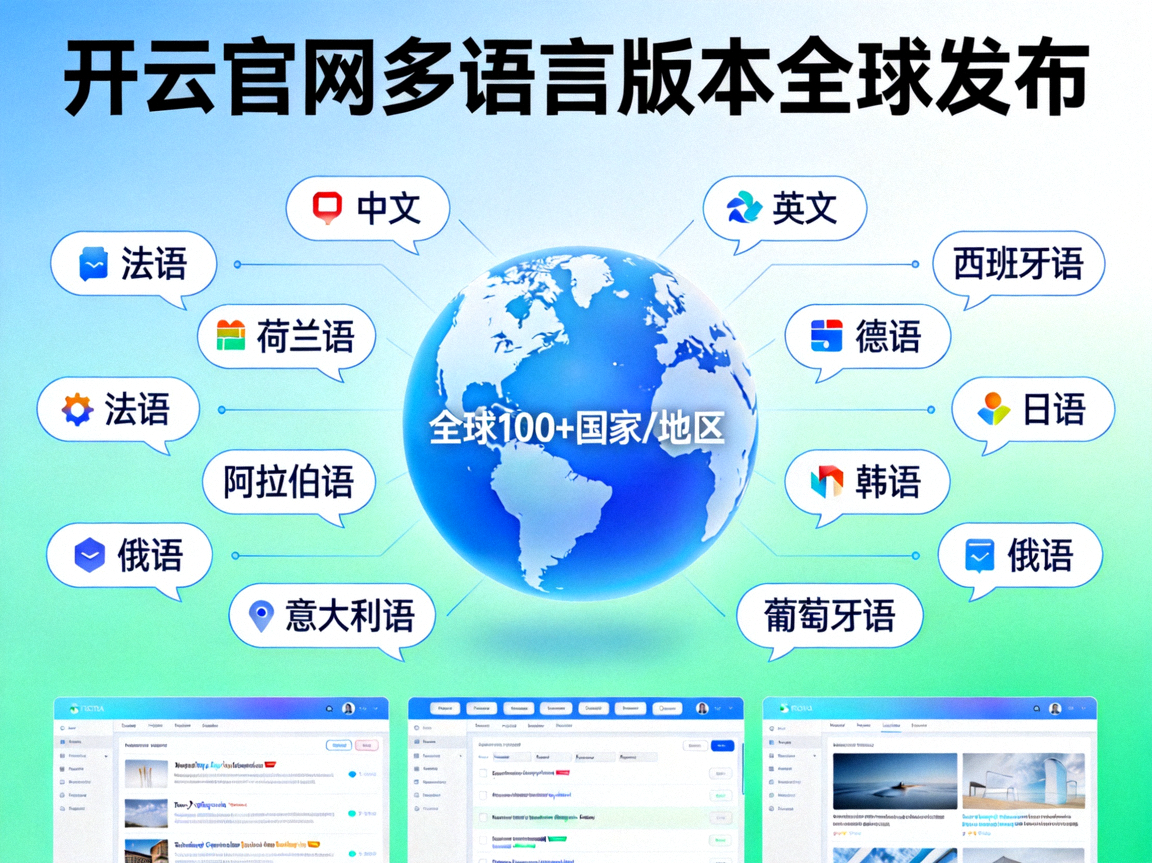 开云官网多语言版本全球发布示意图