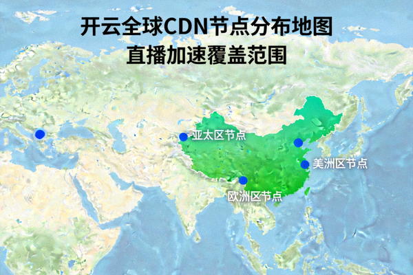 开云全球CDN节点分布地图展示直播加速覆盖范围