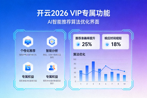 开云2026 VIP专属功能与AI智能推荐算法优化界面
