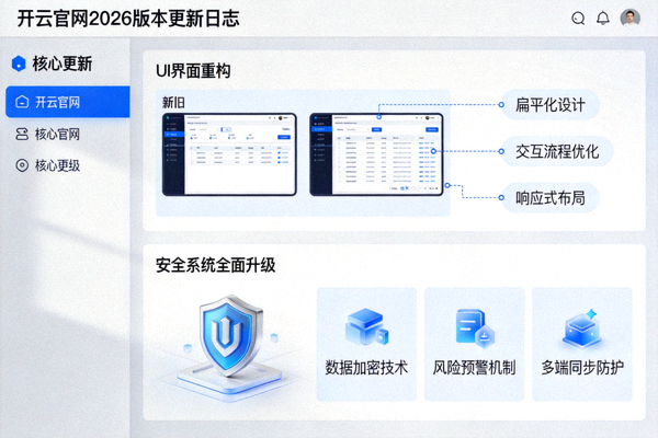 开云官网发布2026版本更新日志UI界面重构与安全系统全面升级配图