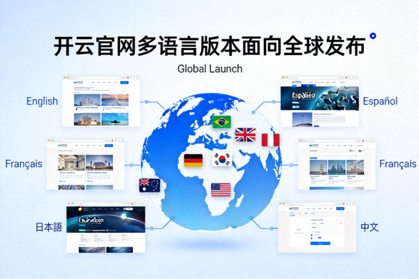 开云官网多语言版本面向全球发布示意图