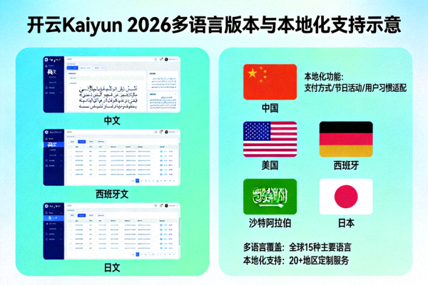 开云Kaiyun 2026多语言版本与本地化支持示意