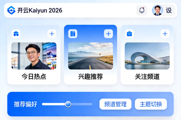 开云Kaiyun 2026个性化推荐与内容定制界面
