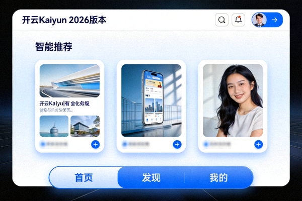 开云Kaiyun 2026版本全新界面与智能推荐模块展示图