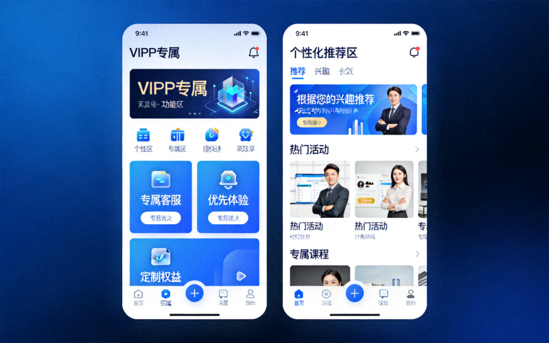 开云平台VIP专属功能与个性化推荐界面展示